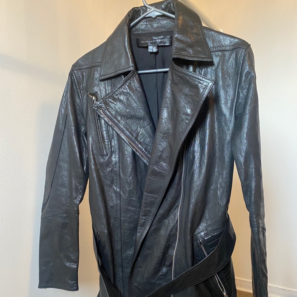 THEYSKENS THEORY LEATHER JACKET